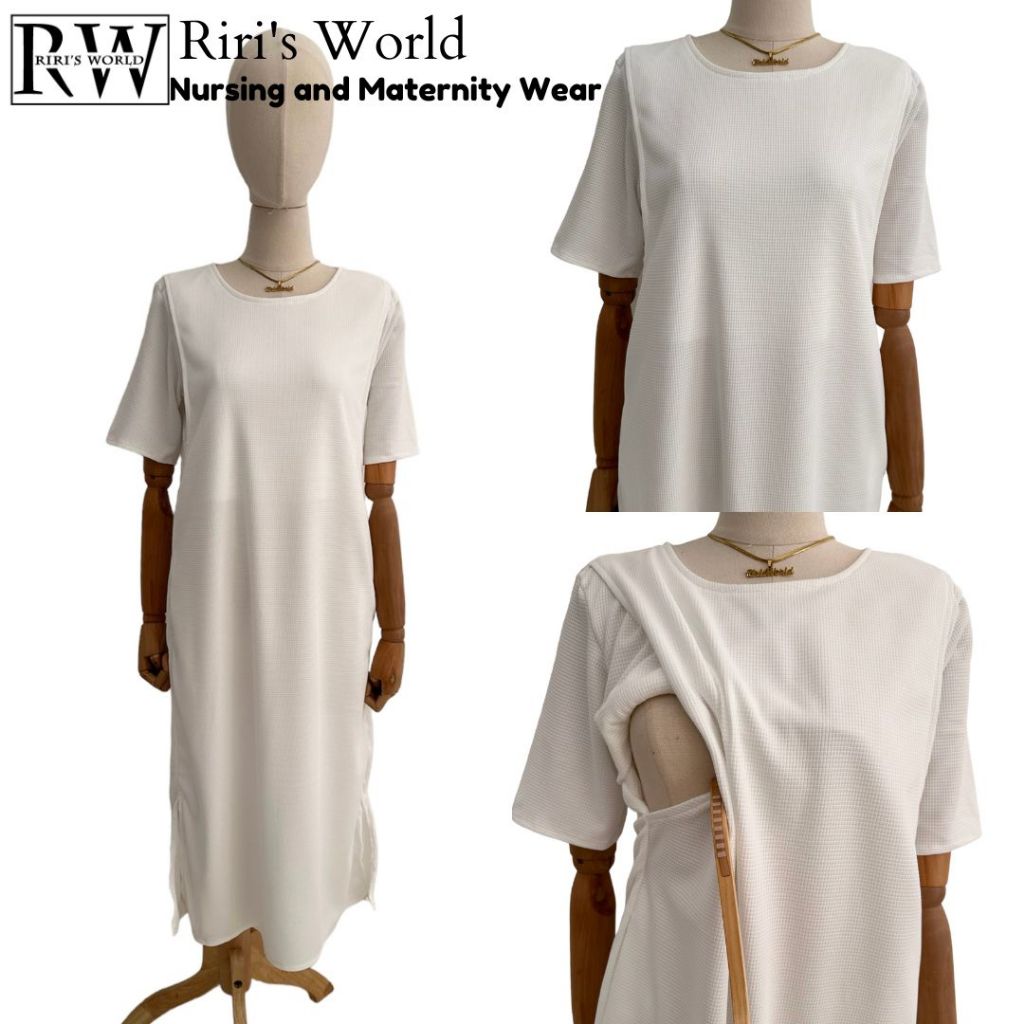 RIRI'S WORLD| Dani T-Shirt Maternity Breastfeeding Maxi Dress