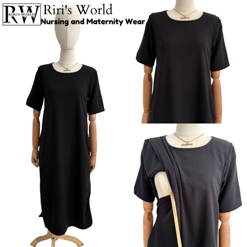 RIRI'S WORLD| Dani T-Shirt Maternity Breastfeeding Maxi Dress