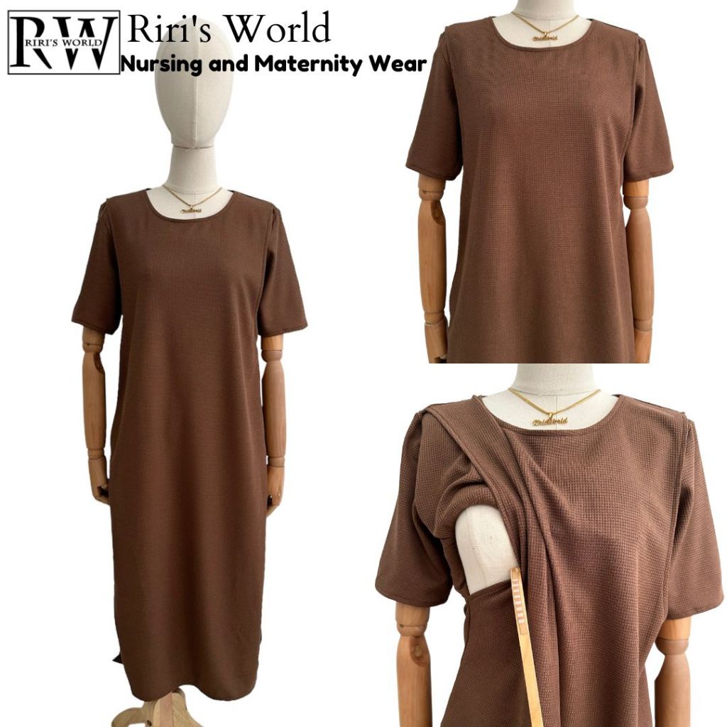 RIRI'S WORLD| Dani T-Shirt Maternity Breastfeeding Maxi Dress