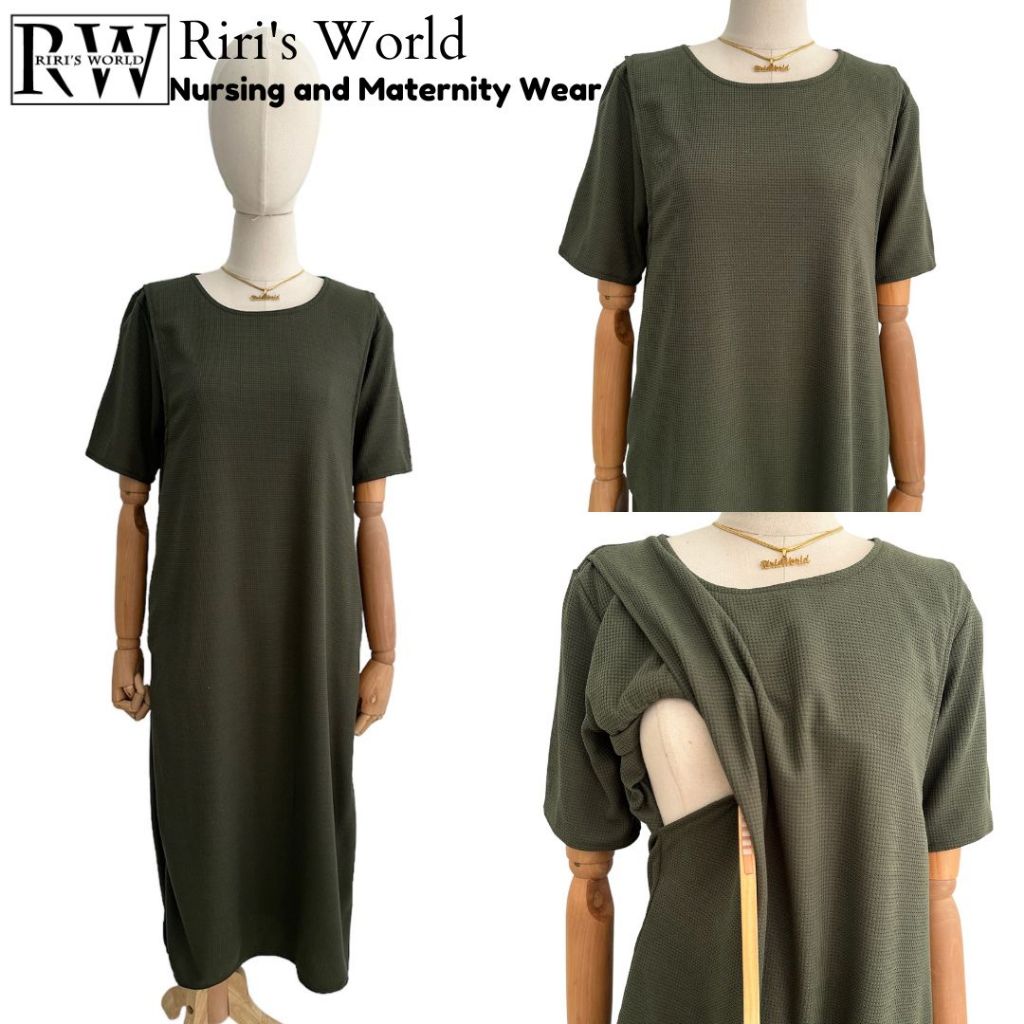 RIRI'S WORLD| Dani T-Shirt Maternity Breastfeeding Maxi Dress