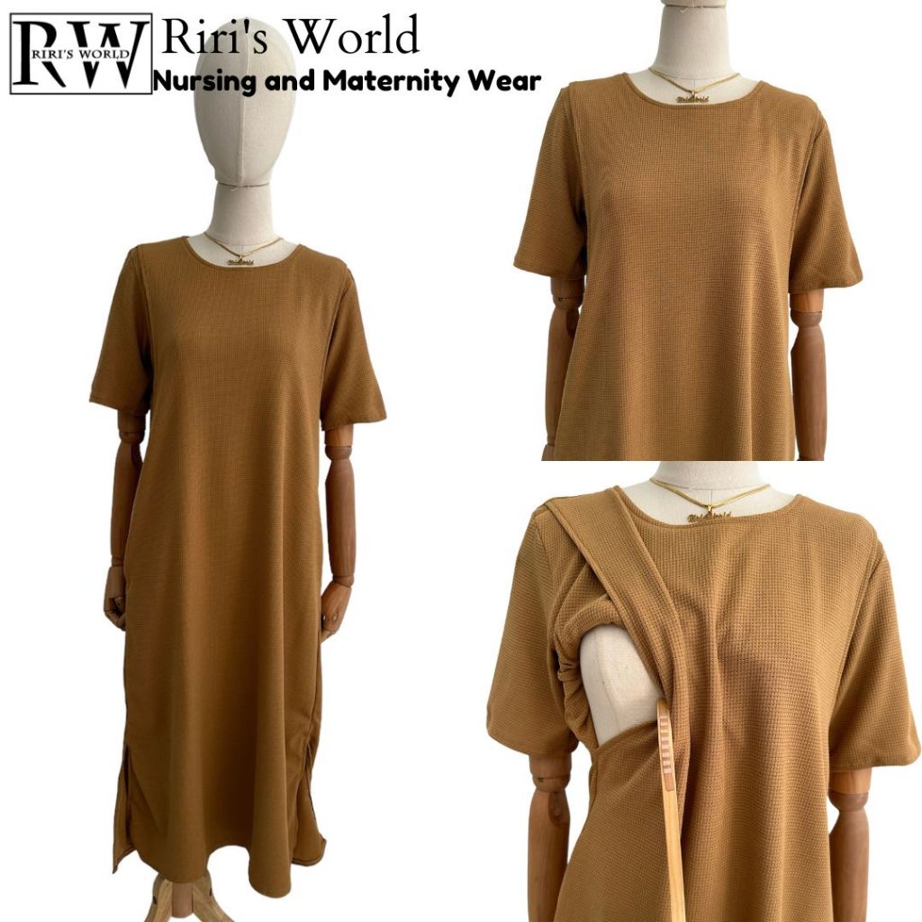 RIRI'S WORLD| Dani T-Shirt Maternity Breastfeeding Maxi Dress