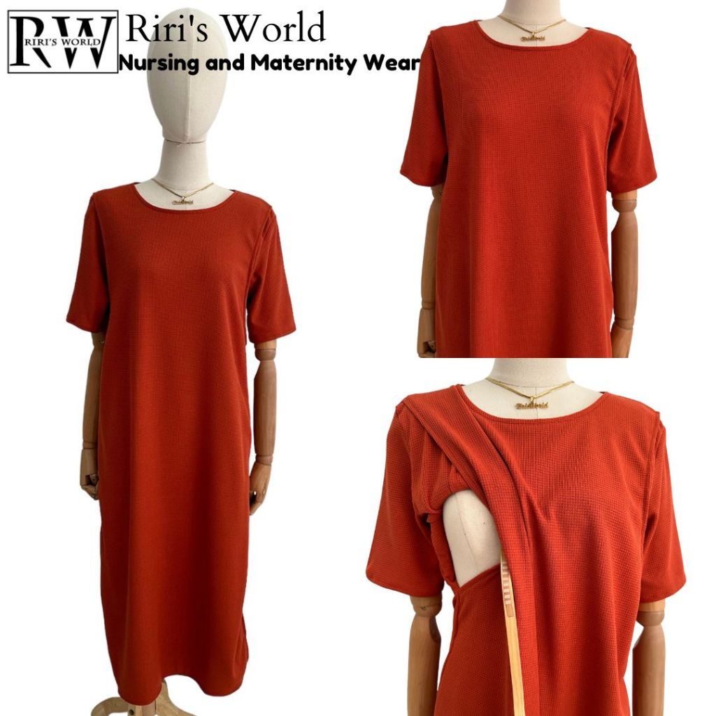 RIRI'S WORLD| Dani T-Shirt Maternity Breastfeeding Maxi Dress