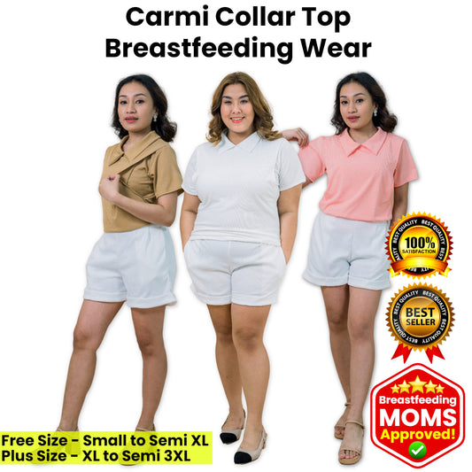 RIRI'S WORLD| Carmi Breastfeeding Collar Top