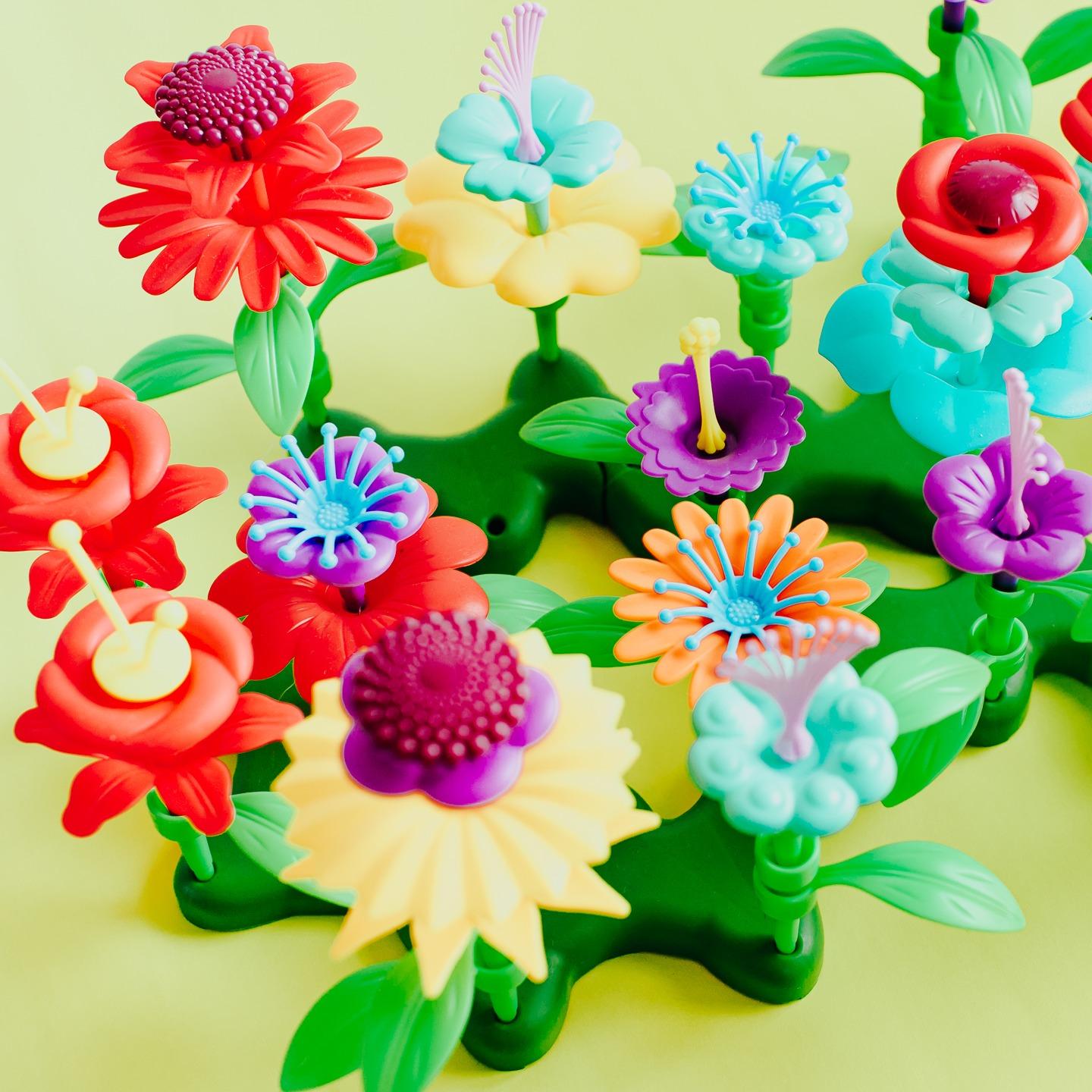 RIRI'S WORLD| STEM Educational DIY Garden Colorful Flower Puzzle  Toy Set