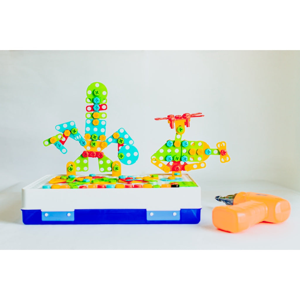 RIRI'S WORLD| STEM Educational 3D Creative Drill Maker Puzzle Toy Set