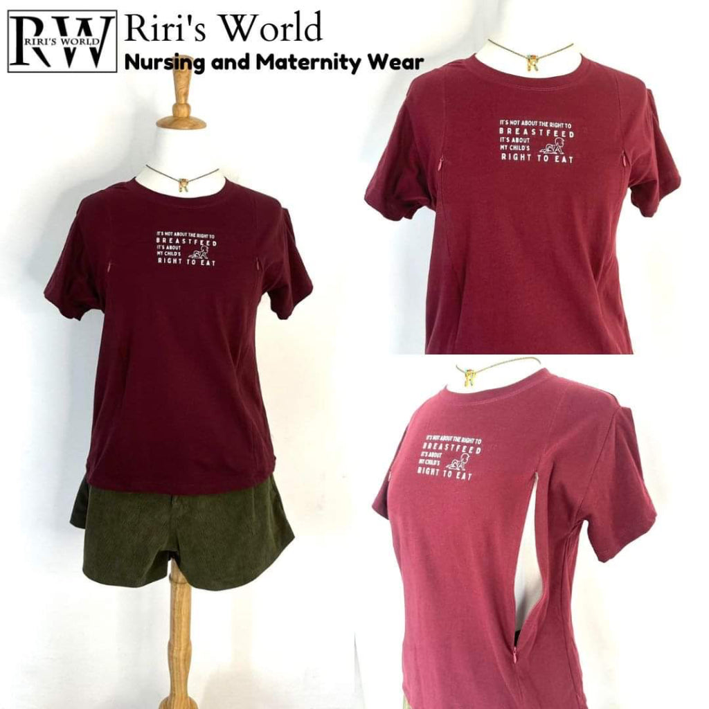 Riri'sWorld| Mom Basic Breastfeeding Tee