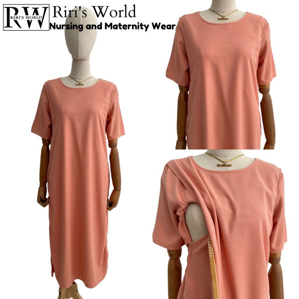 RIRI'S WORLD| Dani T-Shirt Maternity Breastfeeding Maxi Dress