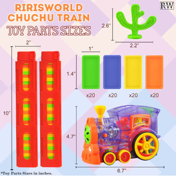 RIRI'S WORLD| Domino Train Set + 1 FREE TOWER BLOCK HOLDER - Image 5